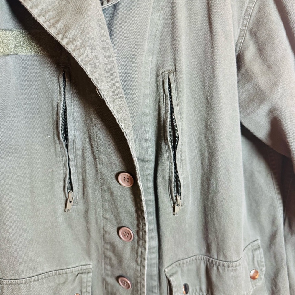 Moon Collection Olive Utility Jacket - Picture 3 of 5